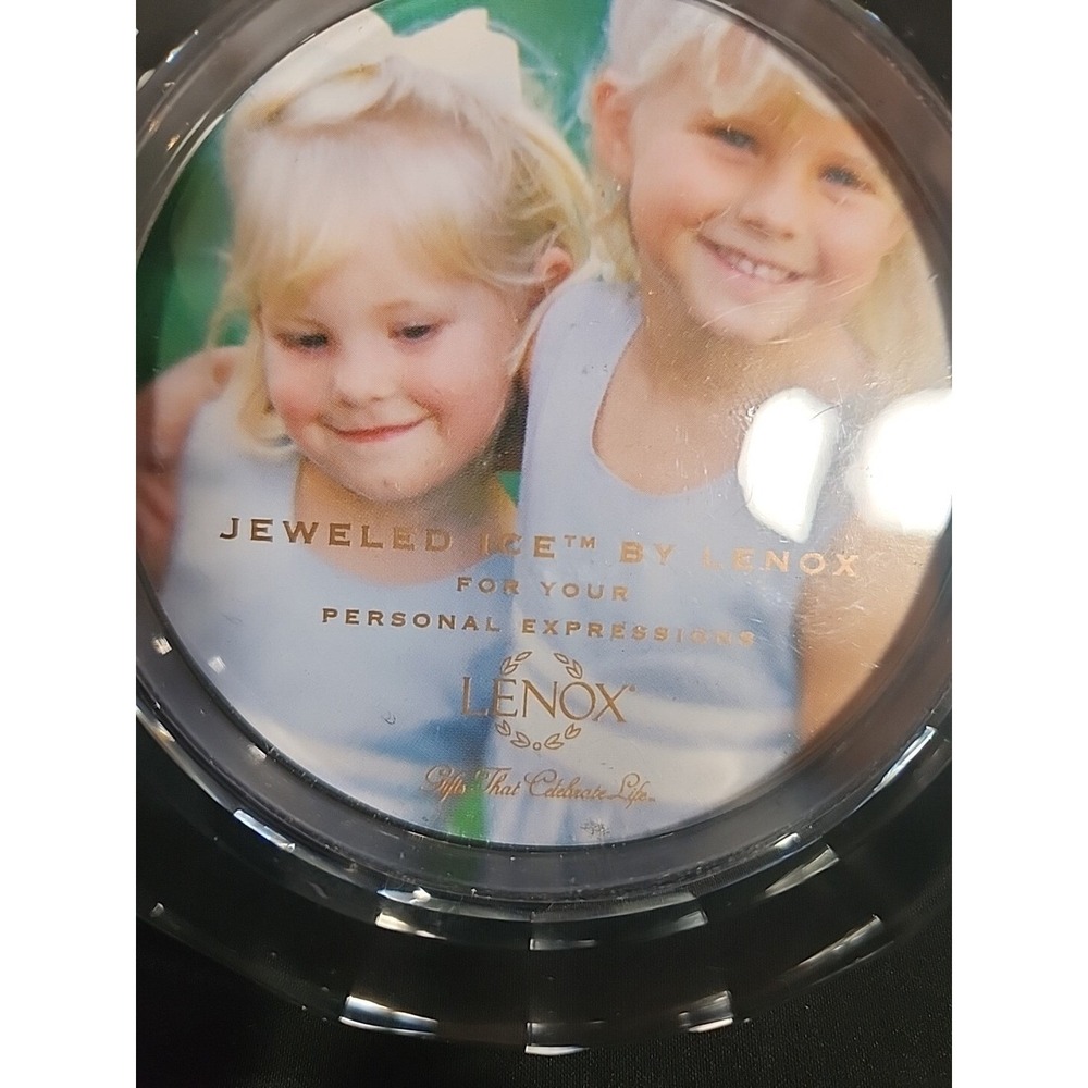 Lenox Jeweled Ice Diamond Shaped Crystal Photo Frame Glam Elegant‎ New in Box